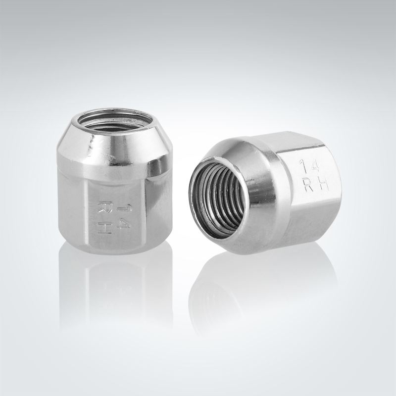 Open End Chrome Tapered Nut - 21mm Hex