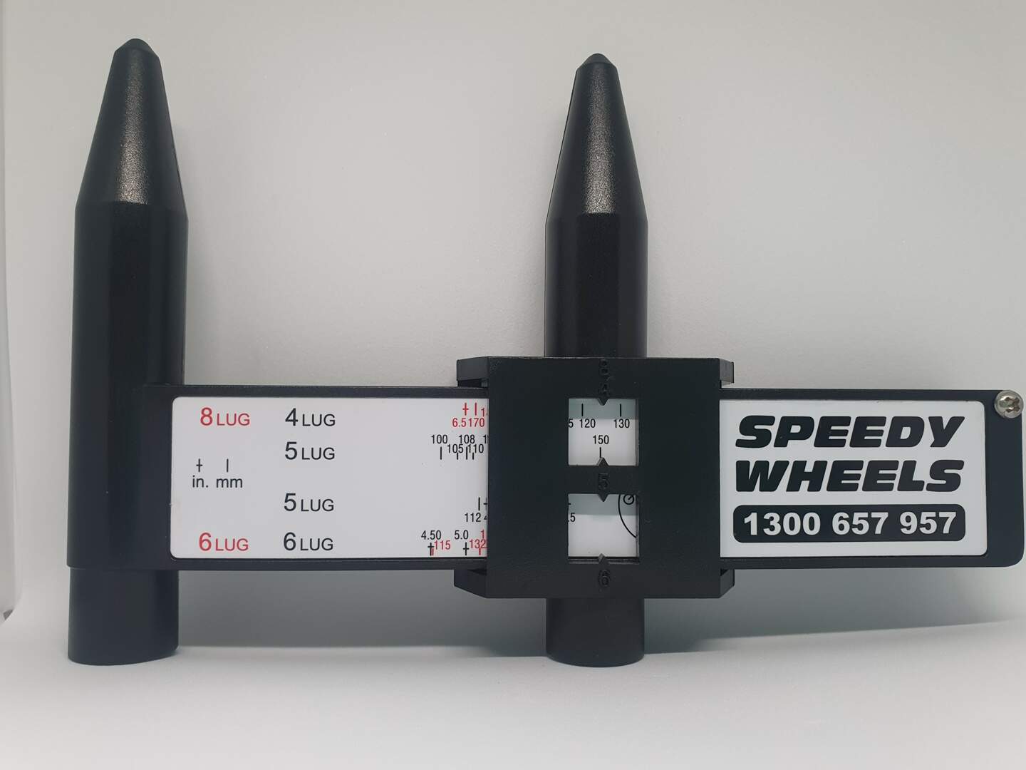 Measurement Cup Wheel Rim Gauge Car Bolt Pattern Sliding Measuring Tool Pcd  Ruler For 4 5 6 8 Lug
